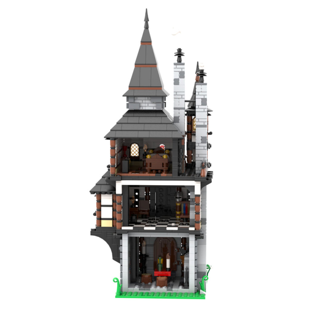 Maison Tour Médiévale Modulable ZITIANYOUBUILD MOC-109653, 1823 Pièces, Compatible Lego