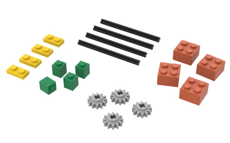 Sortierung nach Form und Farbe