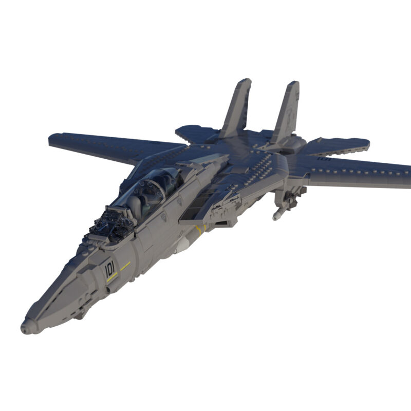 MOC-121573-F14-Tomcat-Flugzeugmodell-Klemmbausteine