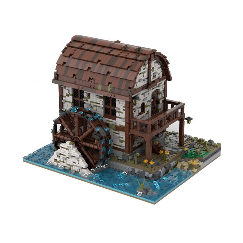 MOC-169846-Medieval-watermill-Klemmbausteine