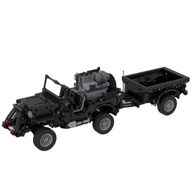 MOC-44695-Militar-Gelandewagen-Anhangermodell-Militarversion-2