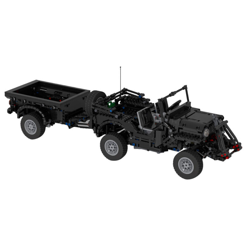 MOC-44695-Militar-Gelandewagen-Anhangermodell-Militarversion-4