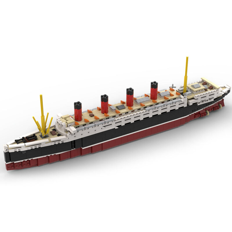 MOC-58644-RMS-Lusitania-Bausteinboot-Klemmbausteine