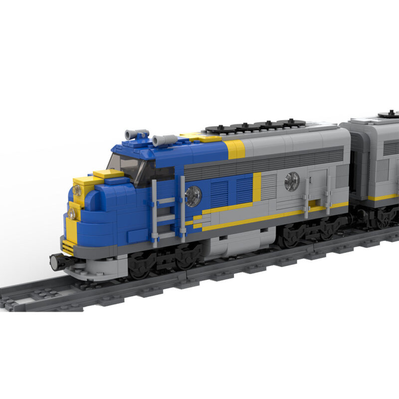 Santa-Fe-Super-Chief-Blue-Locomotive-Train-Klemmbausteine-3