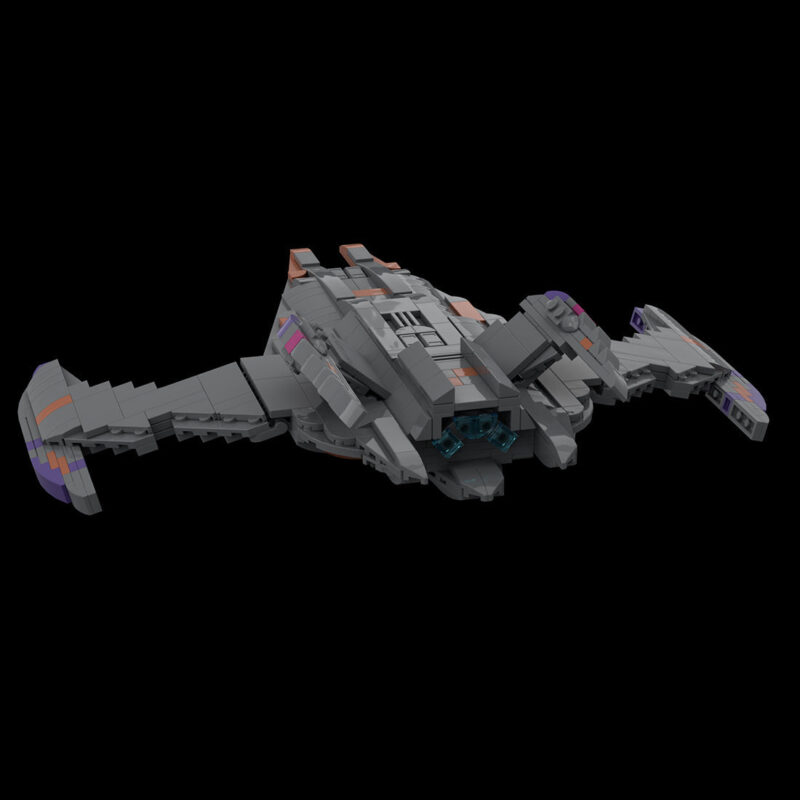 MOC-115454-Battlecruiser-Model-Spaceship-Klemmbausteine-4