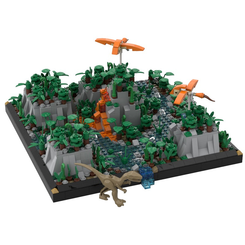 MOC-35453-Jurassic-Environment-Diorama-Klemmbausteine