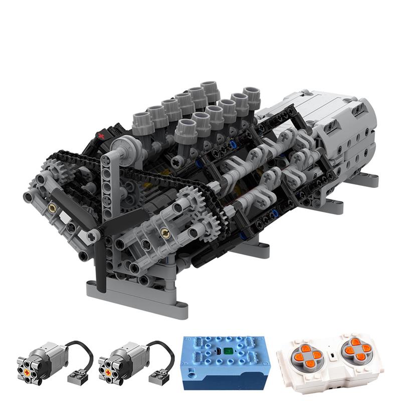 MOC-43833-V12-Motor-mit-Getriebe-Mk2-Klemmbausteine