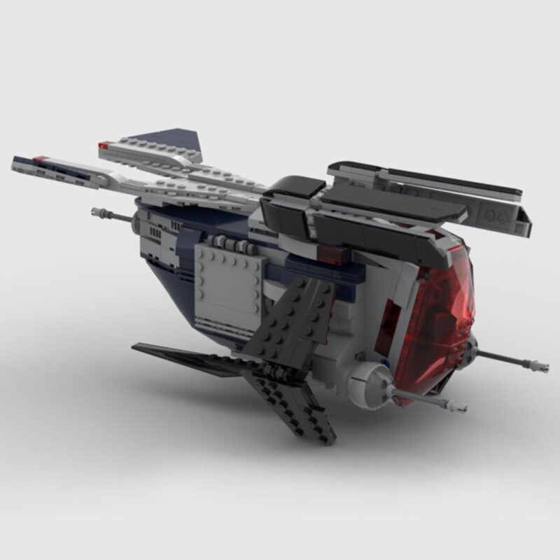 MOC-88381-Clone-Police-Gunship-Raumschiff-Klemmbausteine-2