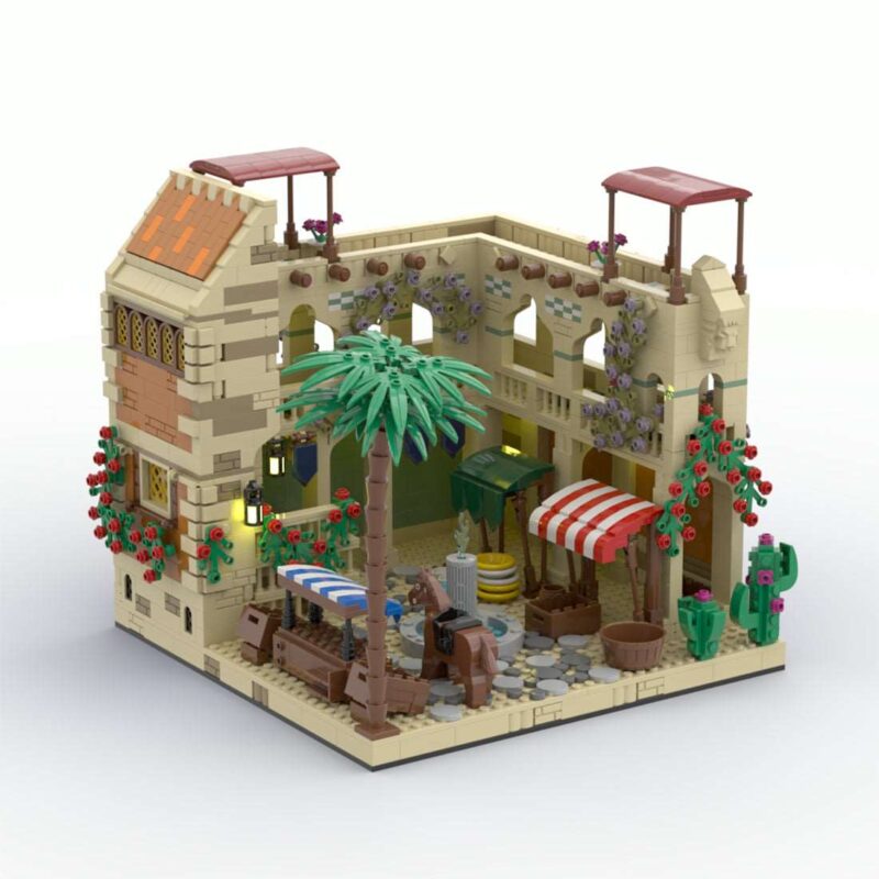 Middle-East-Desert-Street-Scene-Small-Market-Building-Blocks-Set-Model-4