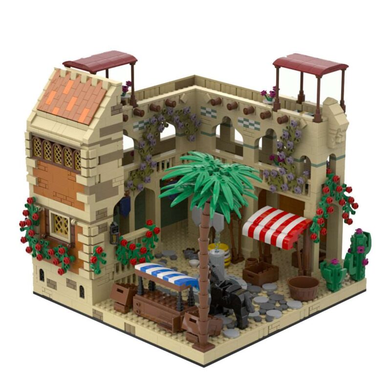 Middle-East-Desert-Street-Scene-Small-Market-Building-Blocks-Set-Model