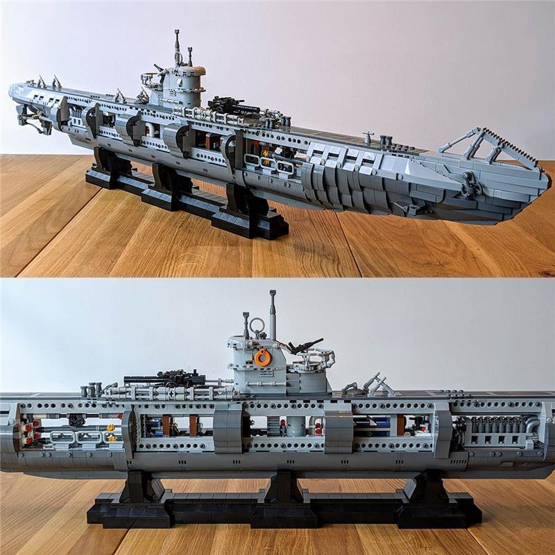 MOC-139272 U-Boat Type VIIC Submarine Klemmbausteine