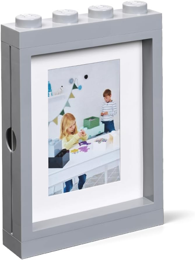 Lego Bilderrahmen grau