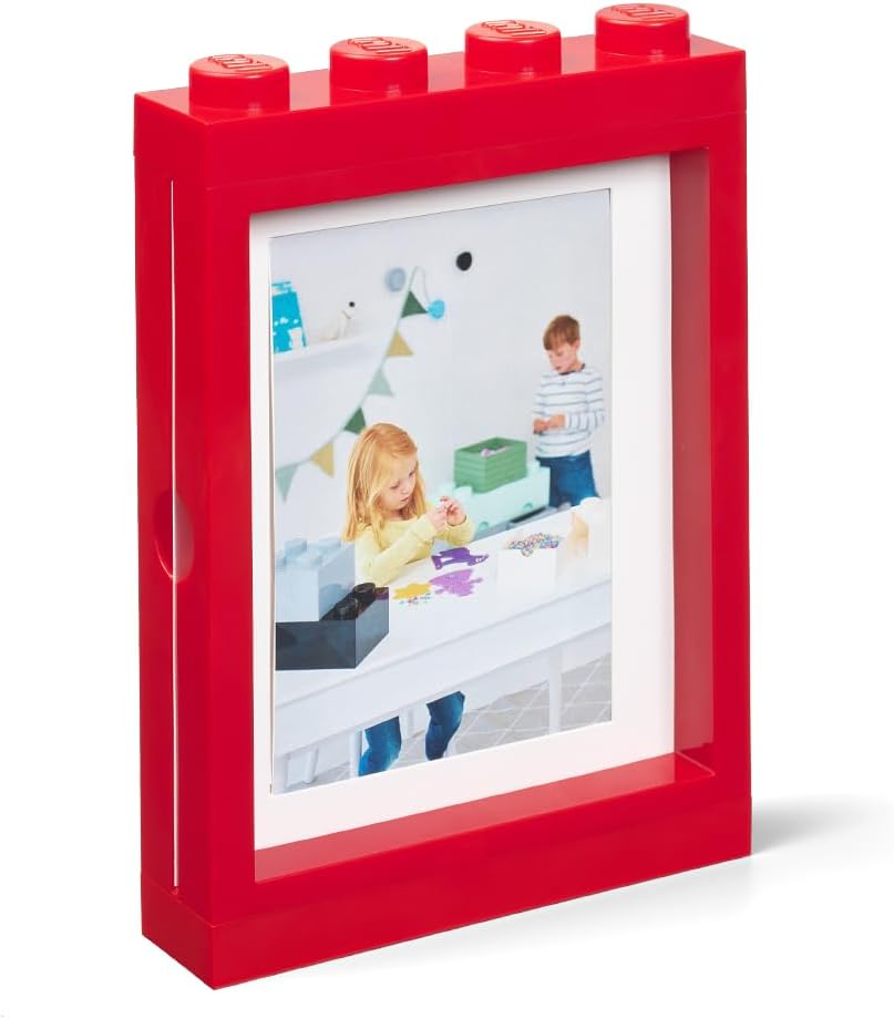 Lego Bilderrahmen rot