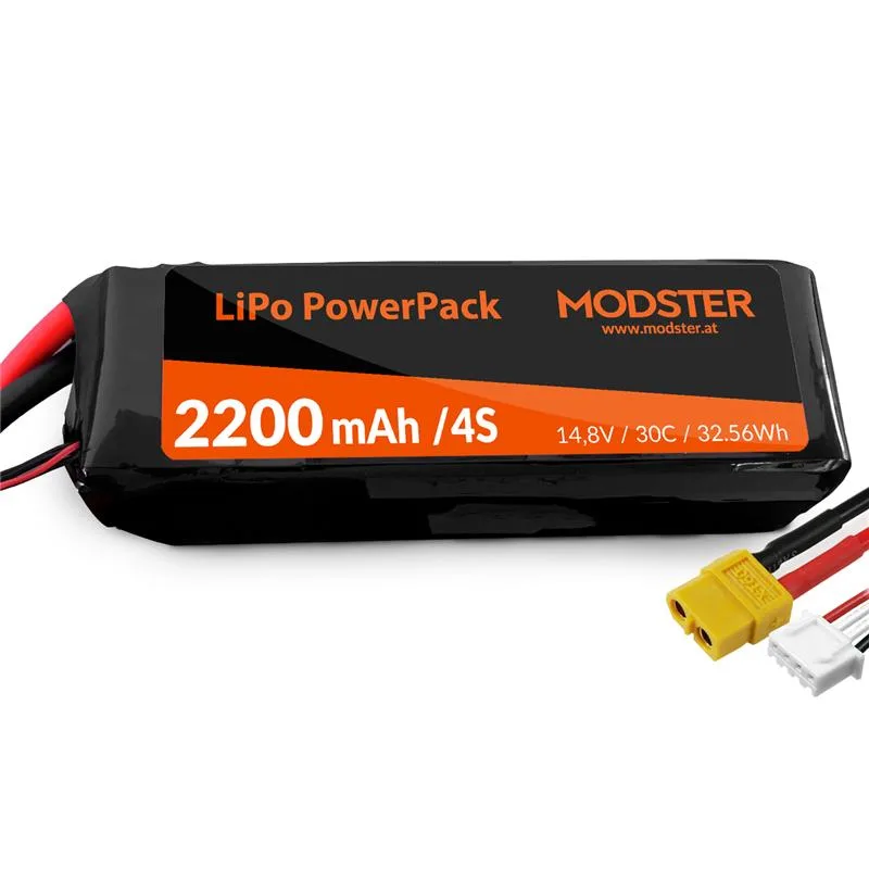 266103_LiPo_Pack_4S_148V_2200_mAh_30C_XT60_MODSTER_PowerPack268369