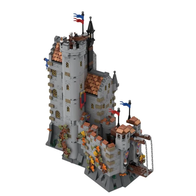 MOC-167273-Black-Knights-Dragon-Slayers-Castle-Klemmbausteine