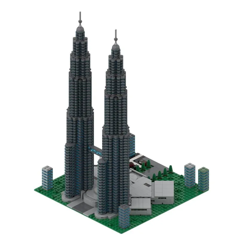Weltberuhmte-Architektur-Petronas-Towers-Klemmbausteine