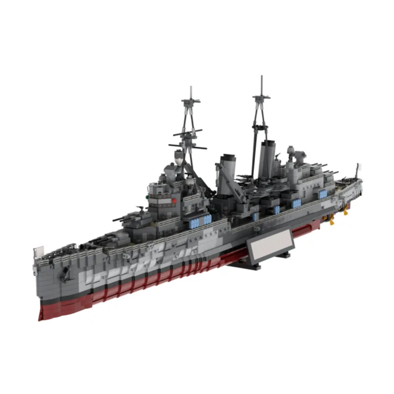 MOC-Large-British-Navy-Cruiser-HMS-Belfast-Klemmbausteine