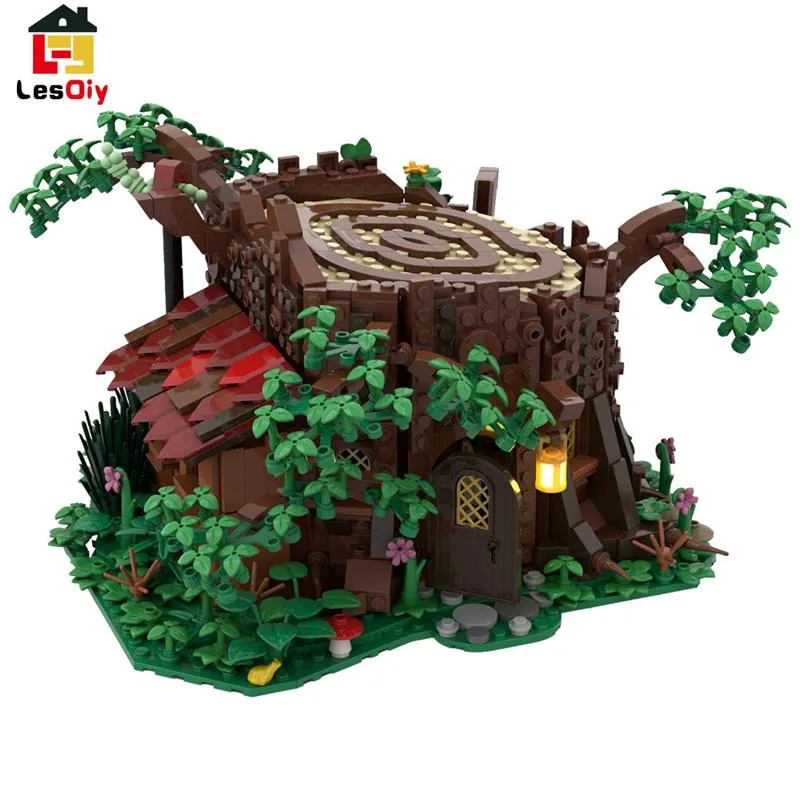 MOC-98101-Medieval-Forest-Fairy-Cottage-Klemmbausteine