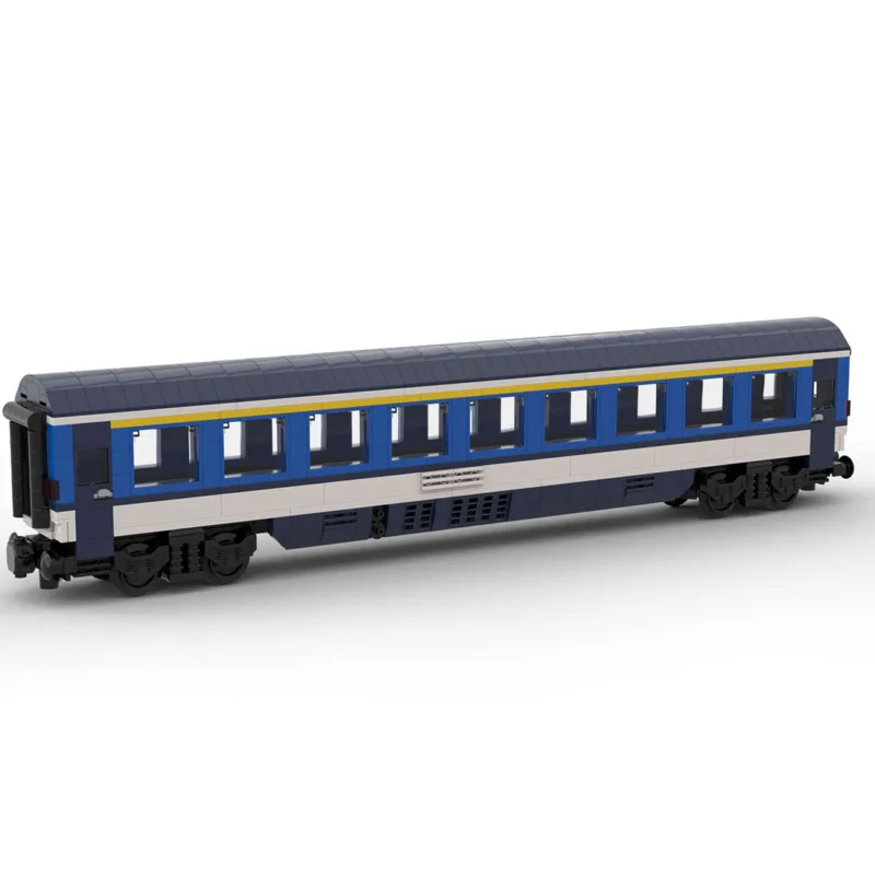 MOC-61486-6wide-Static-Edition-Tschechisches-Personenwagenmodell-1_-Klasse-ohne-gedruckte-Teile-und-Figuren