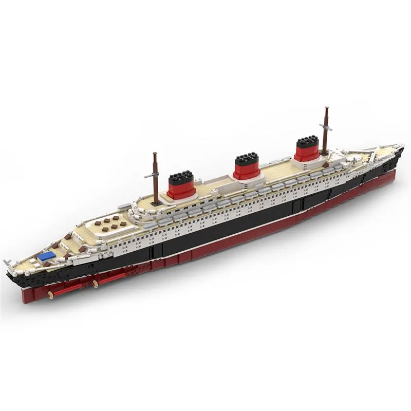 MOC-61595-SS-Normandie-Bausteinboot-Klemmbausteine