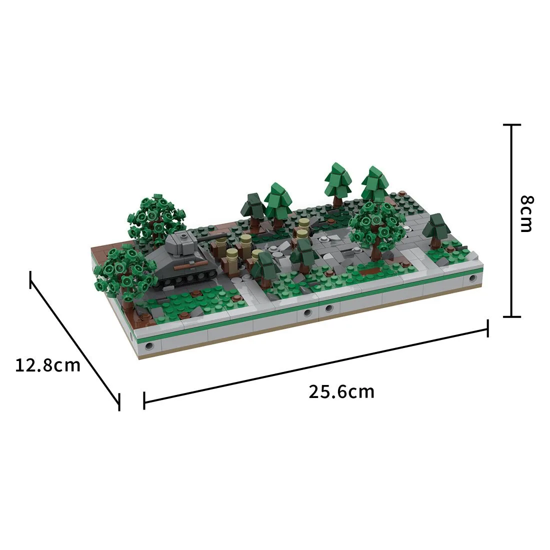 moc-183062-mini-world-war-ii-sand-table-module-1-base-with-sherman-klemmbausteinelesdiyklemmbausteine-506834