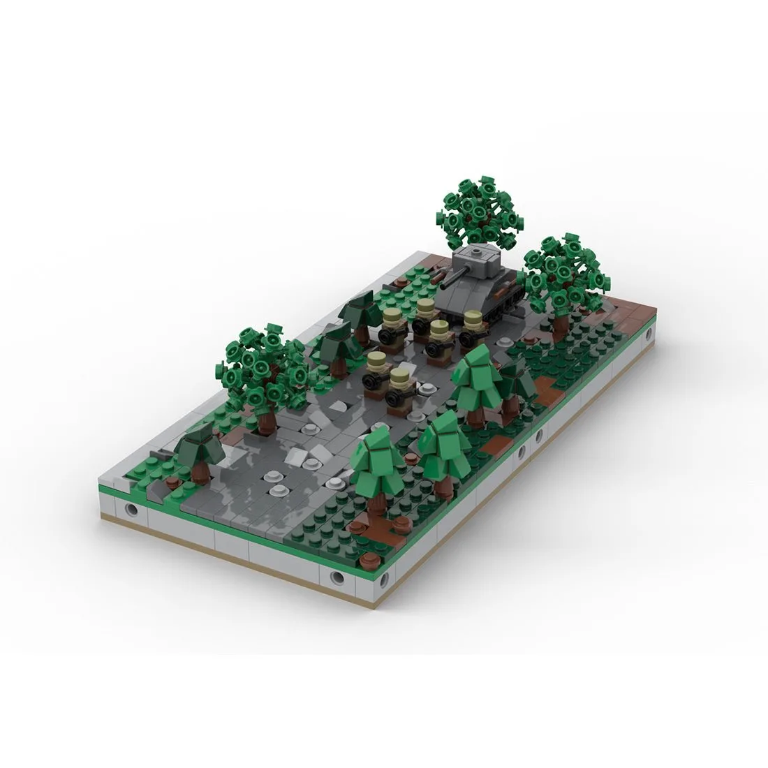 moc-183062-mini-world-war-ii-sand-table-module-1-base-with-sherman-klemmbausteinelesdiyklemmbausteine-987409