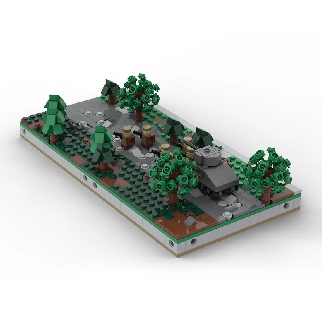 moc-183062-mini-world-war-ii-sand-table-module-1-base-with-sherman-klemmbausteinelesdiyklemmbausteine-232705