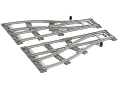 Klemmbaustein Schienen 4,5V Weichenpaar