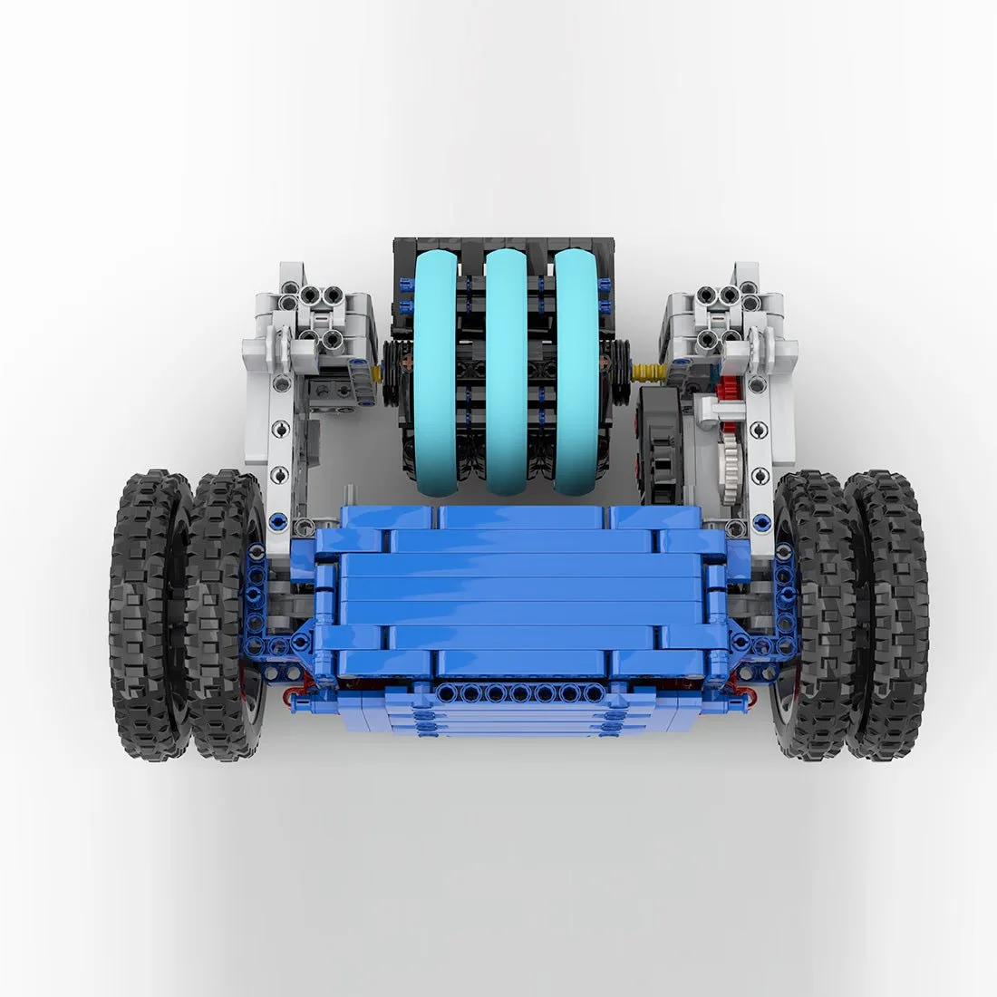 moc-4wd-mechanical-battle-bot-with-gear-drive-and-triple-armor-rings-klemmbausteinelesdiyklemmbausteine-2601845