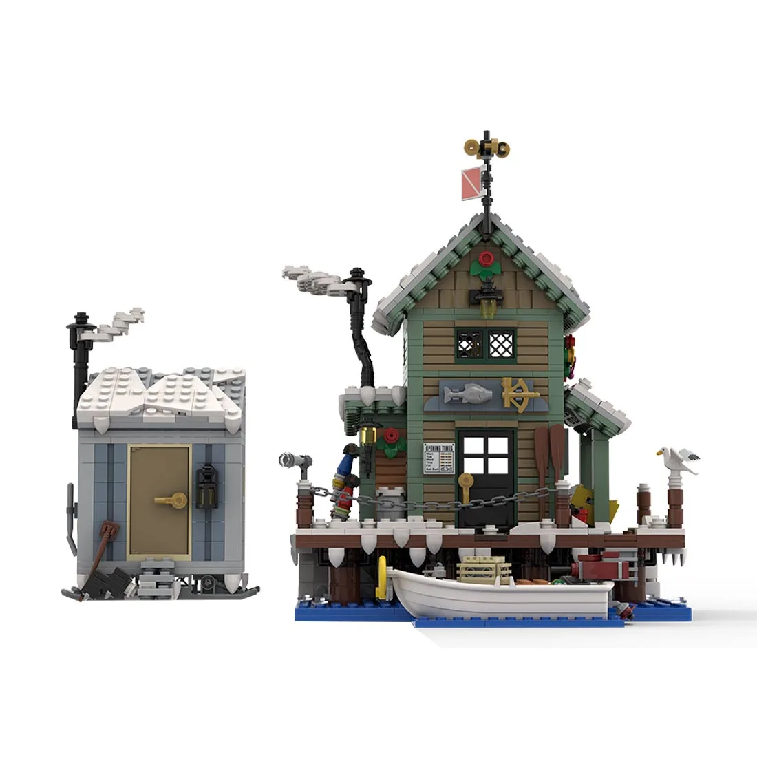 winter-fish-and-supply-building-blocks-setholiday-ice-fishing-shack-with-boat-animals-and-light-bricks-klemmbausteinelesdiyklemmbausteine-4670453