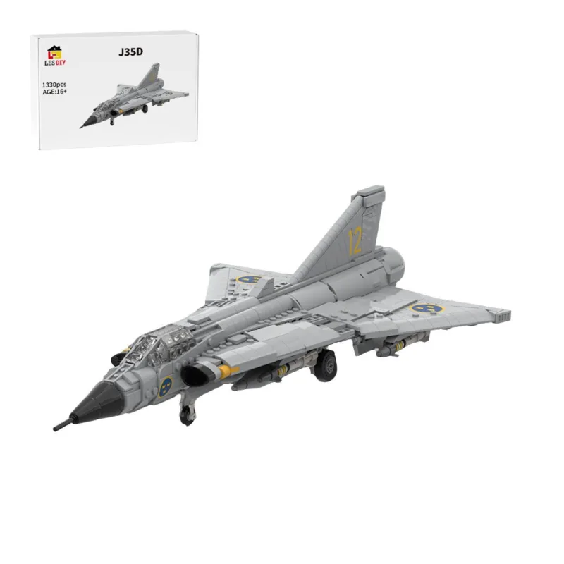 135-scale-swedish-j35d-fighter-klemmbausteinelesdiyklemmbausteine-6389027
