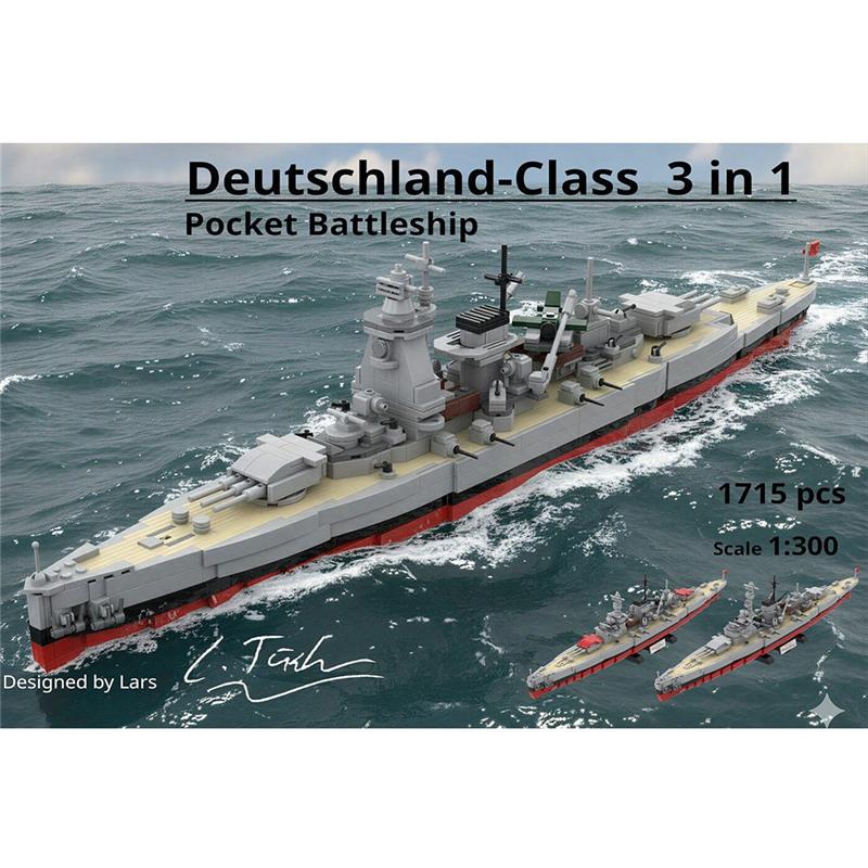 1300-scale-german-3-in-1-military-armored-warship-klemmbausteinelesdiyklemmbausteine-6449449