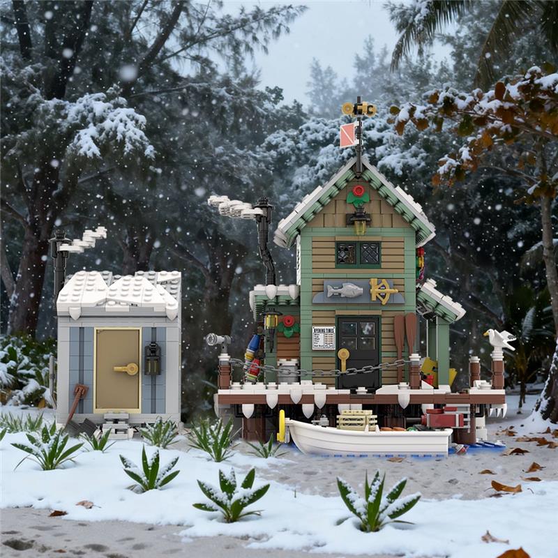winter-fish-and-supply-building-blocks-setholiday-ice-fishing-shack-with-boat-animals-and-light-bricks-klemmbausteinelesdiyklemmbausteine-5650871
