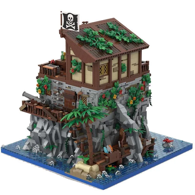 lesdiy-moc-105796-piratenschadelinsel-mit-rotbarts-haus-klemmbausteine-02