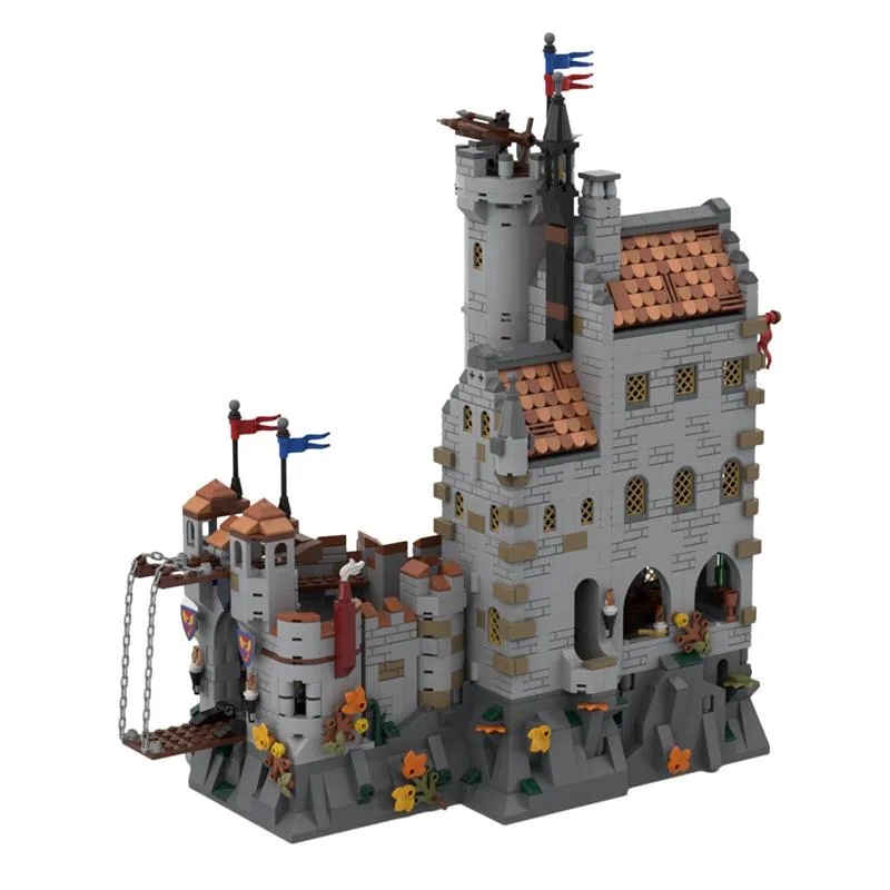 MOC-167273-Black-Knights-Dragon-Slayers-Castle-Klemmbausteine-3