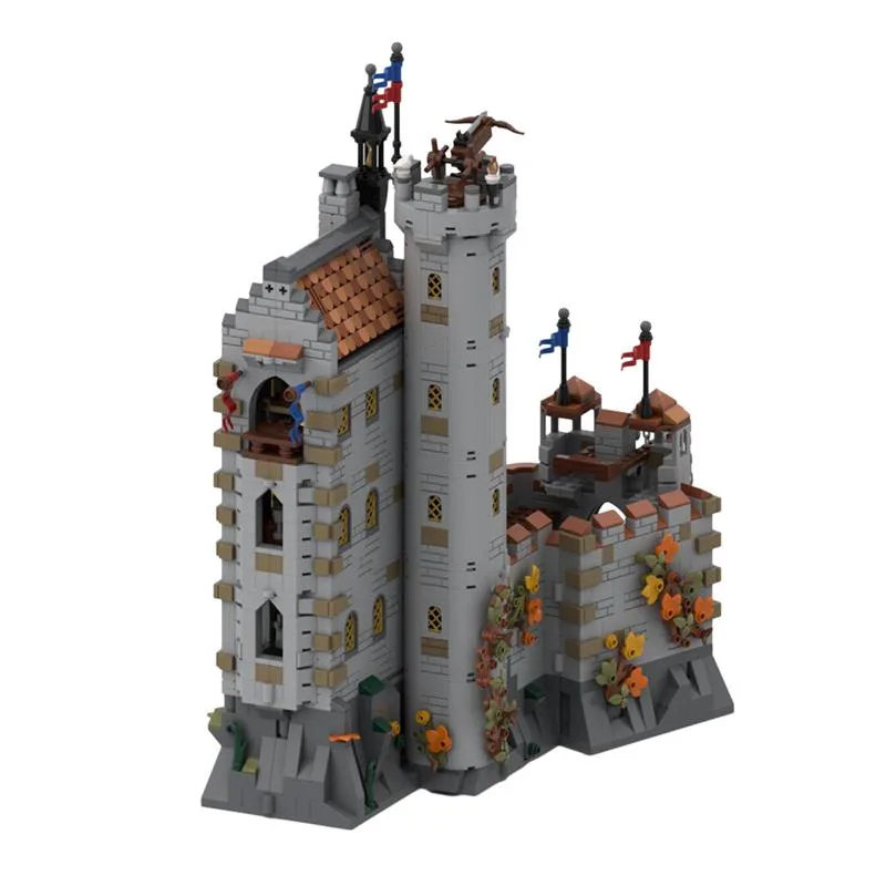 MOC-167273-Black-Knights-Dragon-Slayers-Castle-Klemmbausteine-4