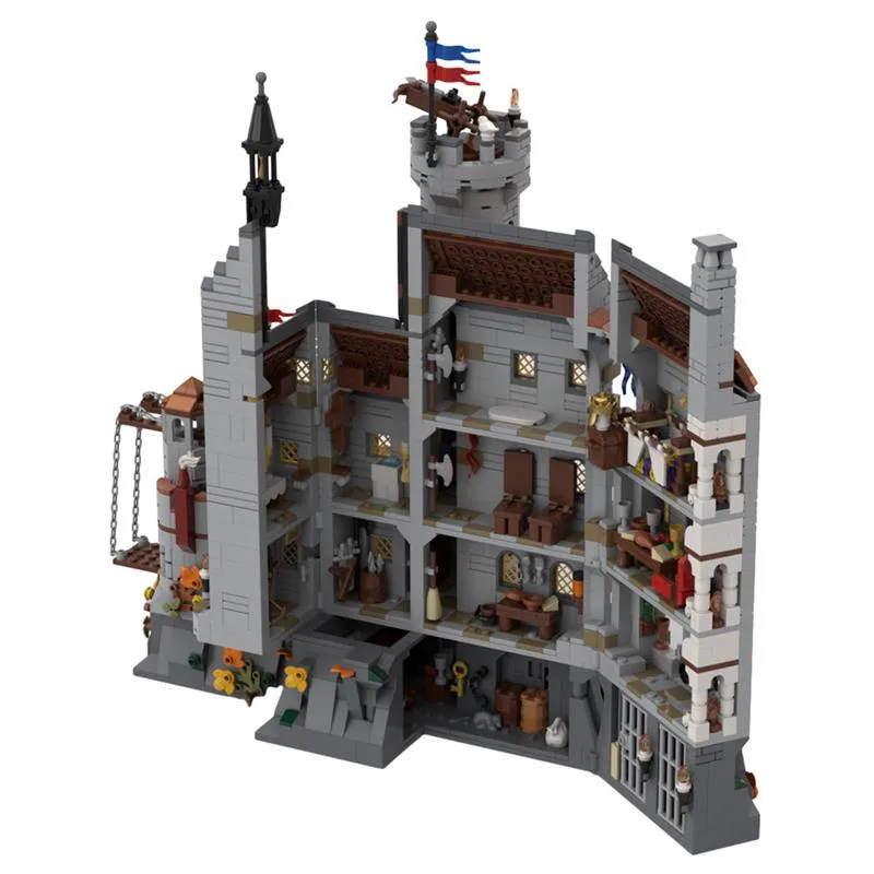 MOC-167273-Black-Knights-Dragon-Slayers-Castle-Klemmbausteine-5