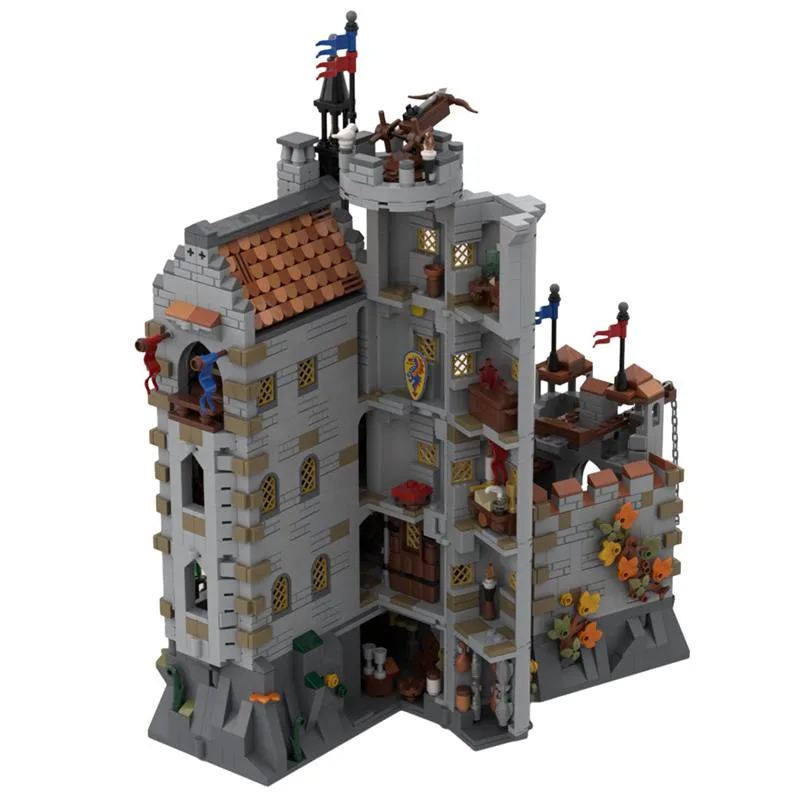 MOC-167273-Black-Knights-Dragon-Slayers-Castle-Klemmbausteine-6