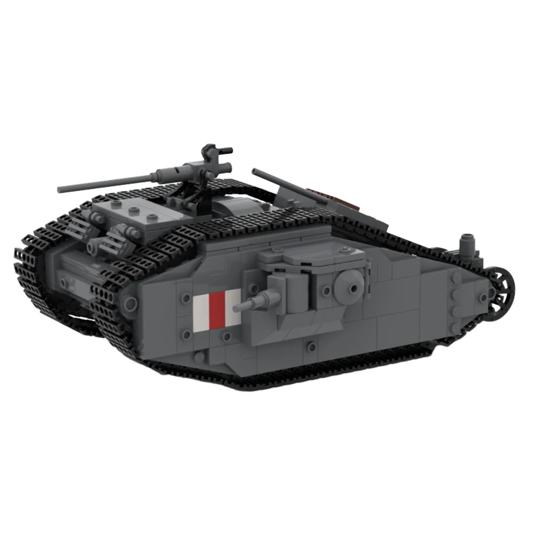 Mark-II-Militarpanzer-Klemmbausteine