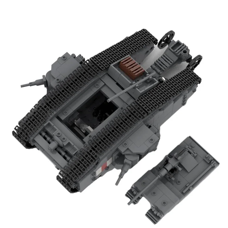Mark-II-Militarpanzer-Klemmbausteine-6