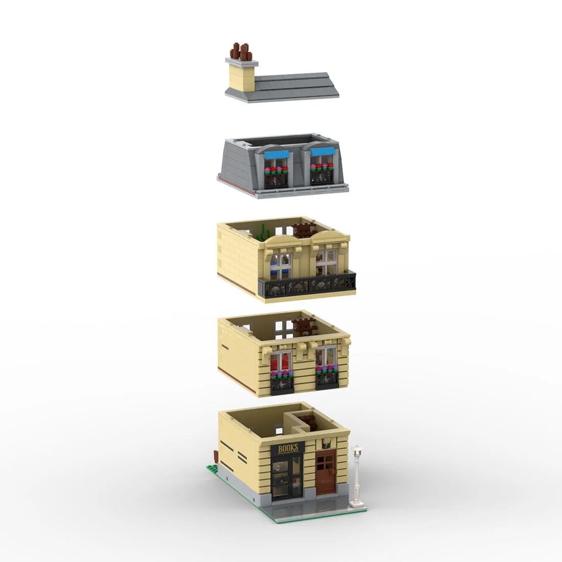 MOC-137960-Modular-Parisian-Apartment-Building-Klemmbausteine-3