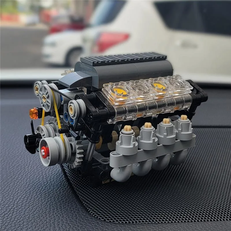 V8-Motor-mit-Gearbox-Tech-Engine-Klemmbausteine-9