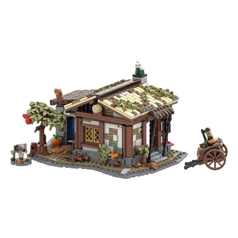 MOC-150993-A-HUT-NEXT-DOOR-Mittelalterliches-Dorf-Klemmbausteine