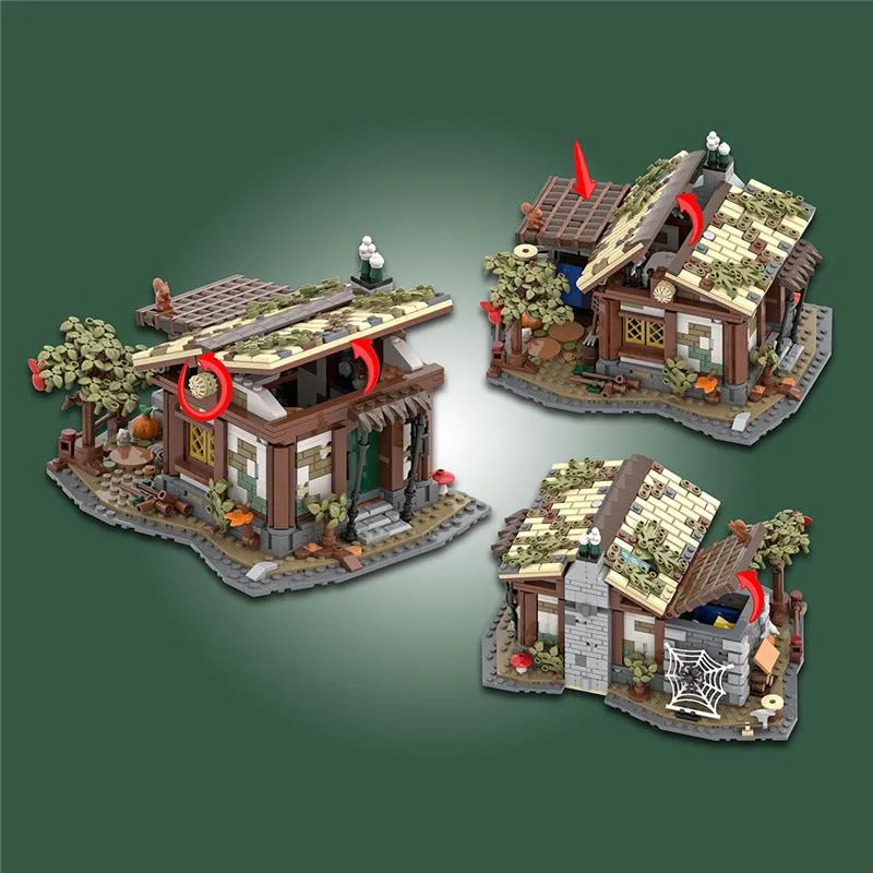 MOC-150993-A-HUT-NEXT-DOOR-Mittelalterliches-Dorf-Klemmbausteine-4