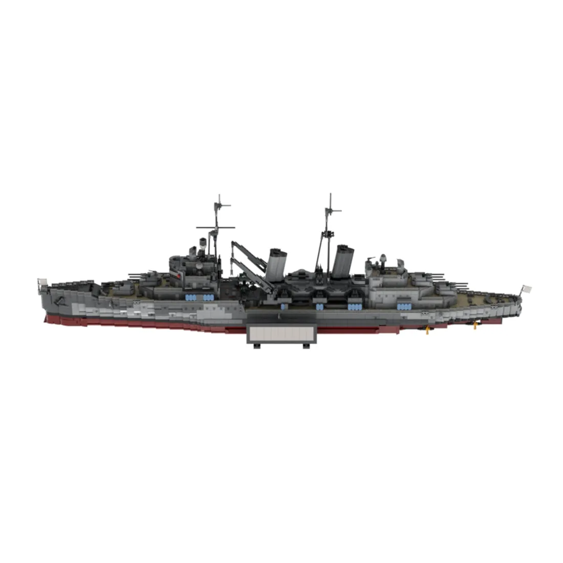 MOC-Large-British-Navy-Cruiser-HMS-Belfast-Klemmbausteine-3