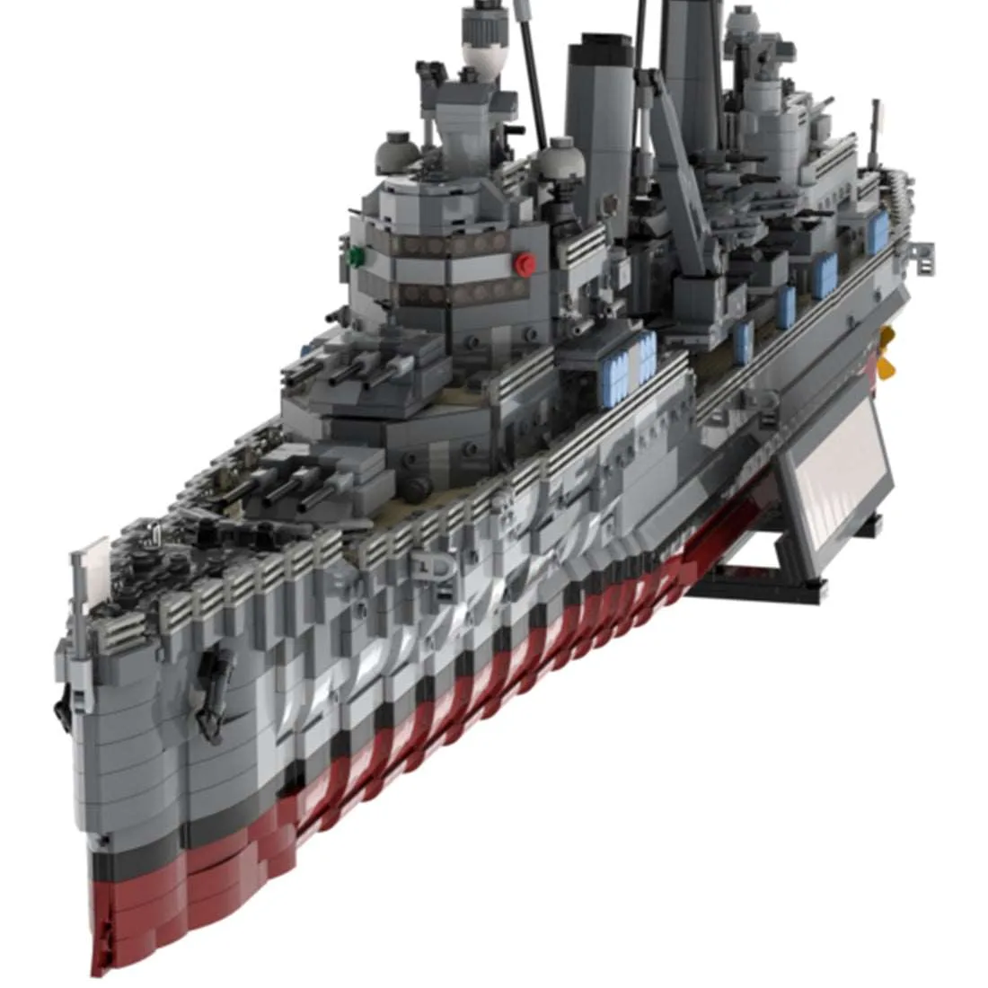 MOC-Large-British-Navy-Cruiser-HMS-Belfast-Klemmbausteine-5
