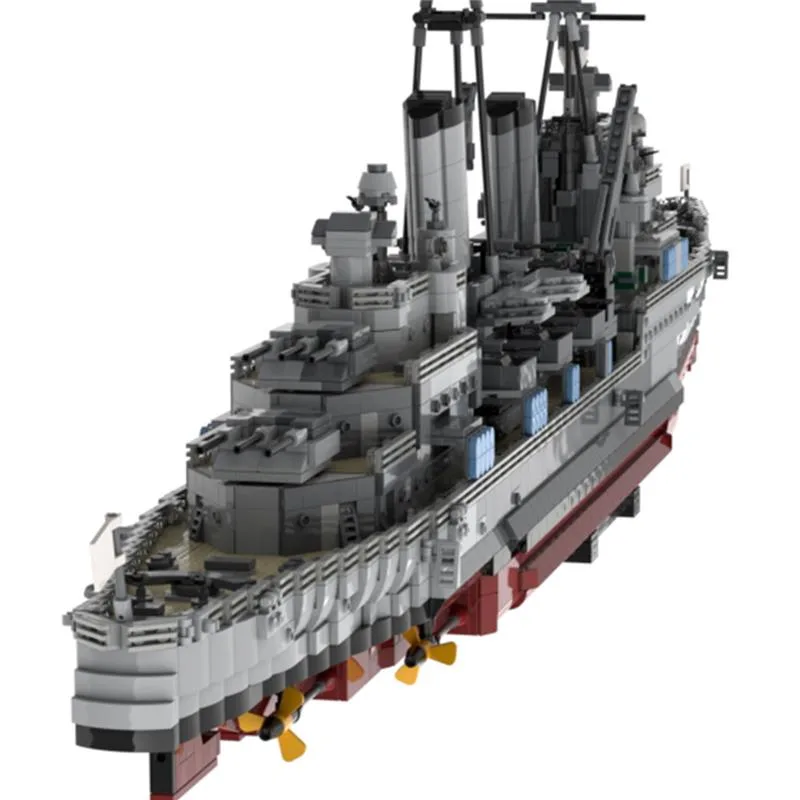 MOC-Large-British-Navy-Cruiser-HMS-Belfast-Klemmbausteine-6