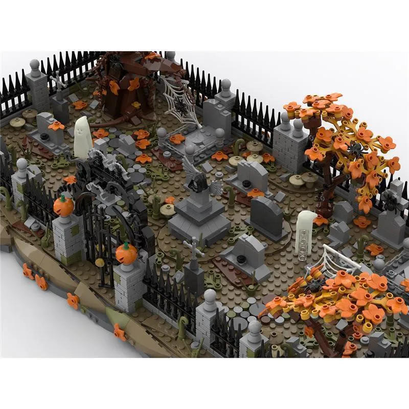 MOC-118177-Mittelalterlicher-Geisterfriedhof-Klemmbausteine-5