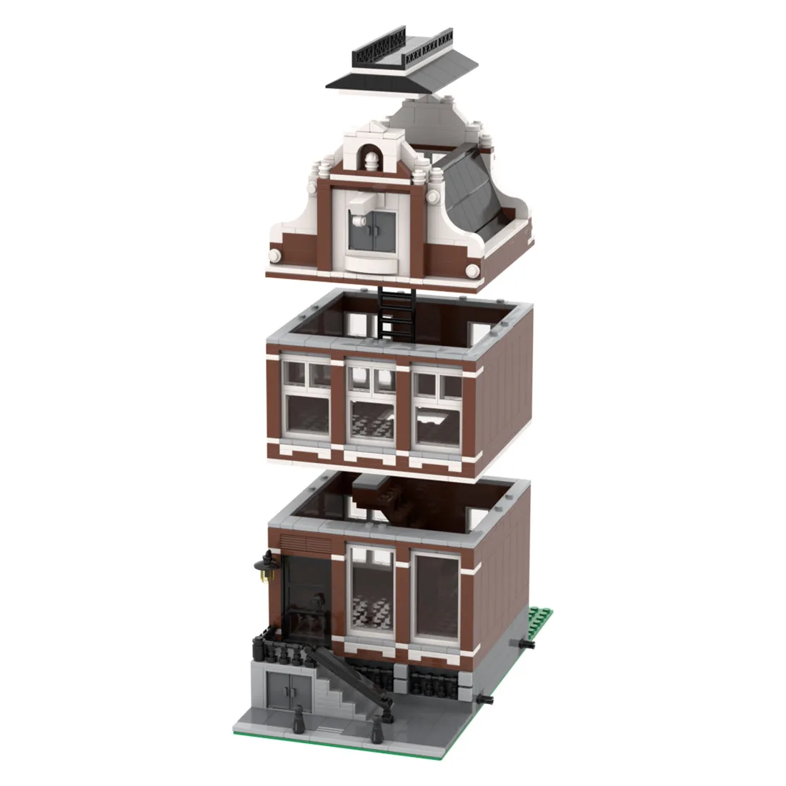 MOC-46107-Amsterdam-Canal-House-Nr-12-level-Klemmbausteine-2