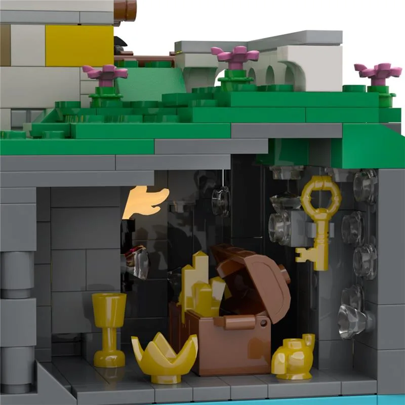 MOC-90994-The-Pirate-Series-The-Conquered-Outpost-Klemmbausteine-5